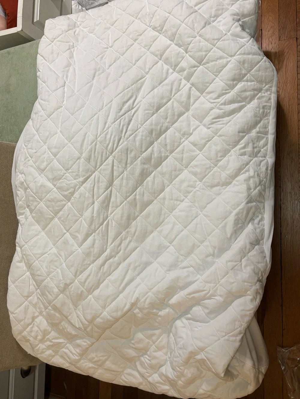 Beautyrest Black White Luxury Fitted Crib Mattress Pad/Toddler Mattress Cover